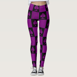 Legging Estilo de QoS da Rainha das Pernas de Espadas
