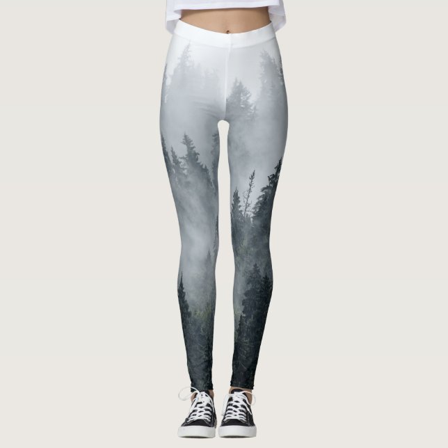 Legging Estilo de Vintagem da Paisagem Mistura (Frente)