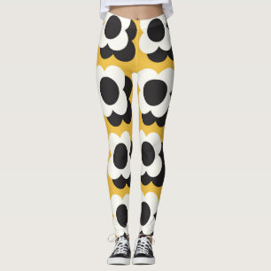 Legging Estilo escandinavo, padrão de colheita floral