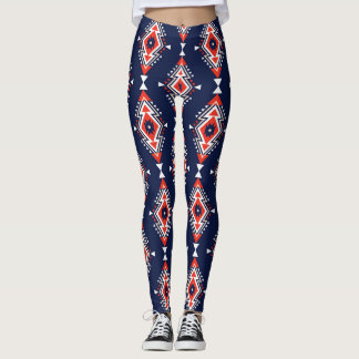 Legging Estilo étnico, padrão geométrico sem costura.