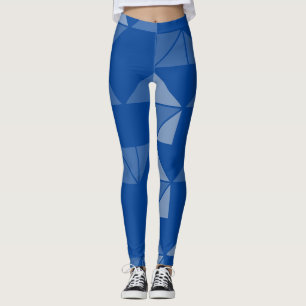 Legging Estilo Geométrico Moderno no Marinho Azul