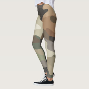 Legging Estilo Impressionante com Estampa Camuflada