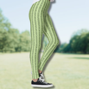 Legging Estilo Minimalista com Brilho de Pistácio Suave