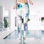 Legging Estilo Moderno, Tendência Branca e Pavão<br><div class="desc">Apresentando as novas Leggings de Penas Peacocónicas Tímidas e Idiotas - uma declaração de moda moderna e intrincada para a multidão da moda à frente. Com uma design colorida de turquesa branca e esverdeada, estas leggings apresentam uma variação de estilo casual e atraente que é perfeita para todas as estações...</div>