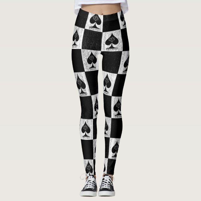 Legging Estilo QoS da Rainha das Pernas Brancas (Frente)