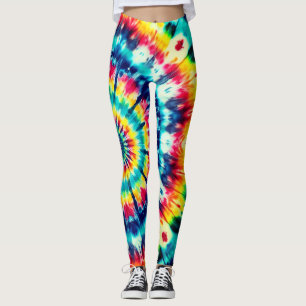 Legging Estilo Retro Tie-Dye em um Par de Moderno Personal
