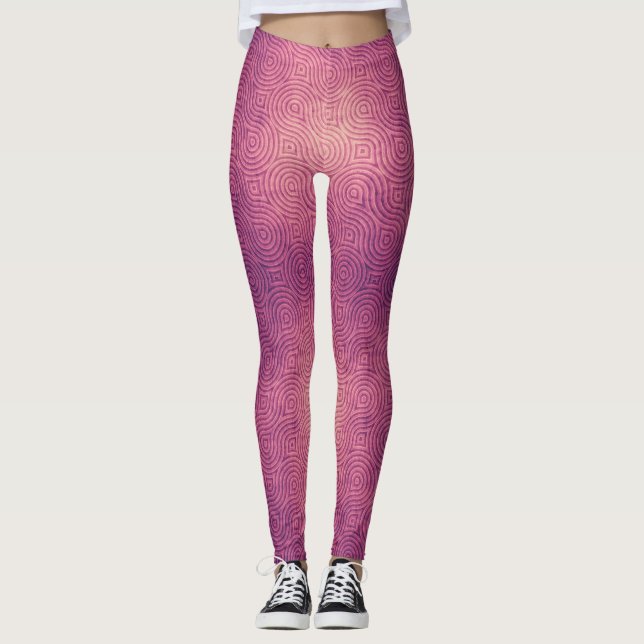 Legging Estilos Clássicos de Entalhe (Frente)