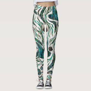 Legging Estilos de peixes de raia e de gato Abalone