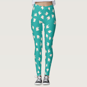 Legging estiloso Bebê Azul e branco