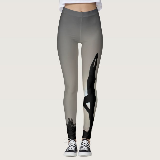 Legging Estiramento da ioga (Frente)