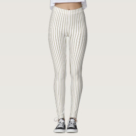 Legging Estirpe bege e branco