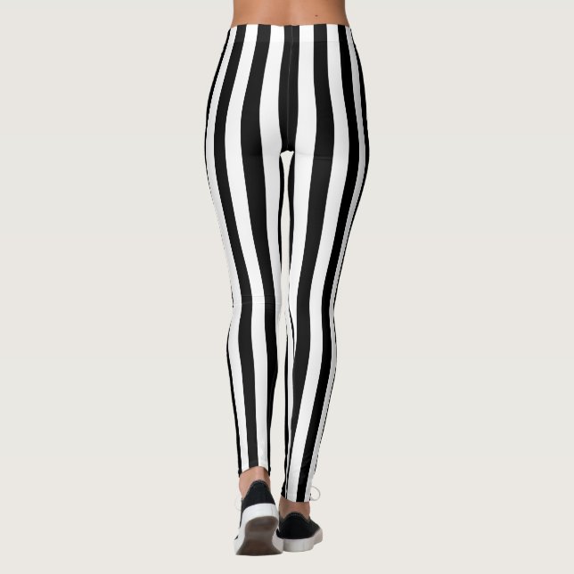 Legging Estirpe Vertical Branco e Preto Modestável (Verso)