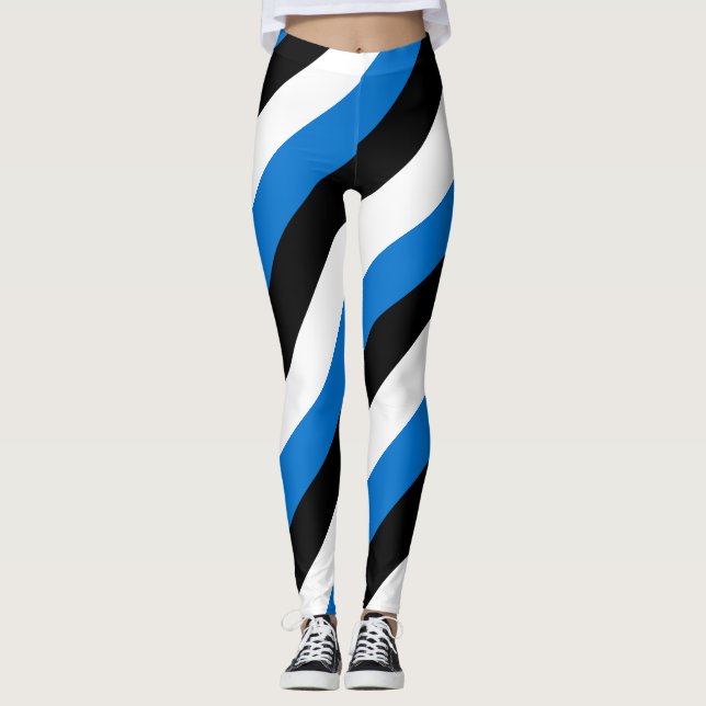 Legging Estônia - Cores de Bandeira Nacionais com Strike D (Frente)