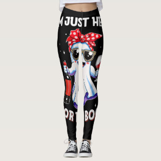 Legging Estou Aqui, Boos Halloween Engraçados, Mulheres Fa