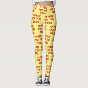 Legging Estou aqui para o BOOS (versão vermelha)