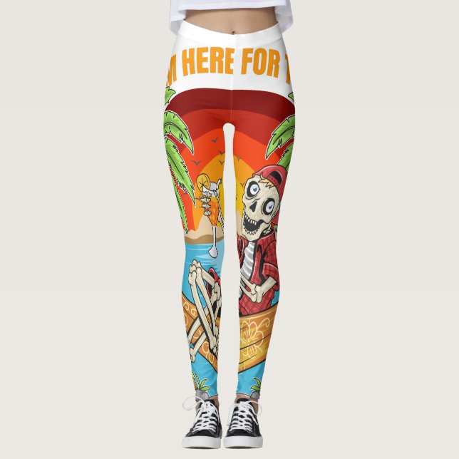 Legging Estou aqui para os Boos (Frente)