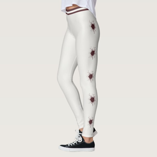Legging Estouro de respingo de vinho vermelho profundo neu (Esquerda)