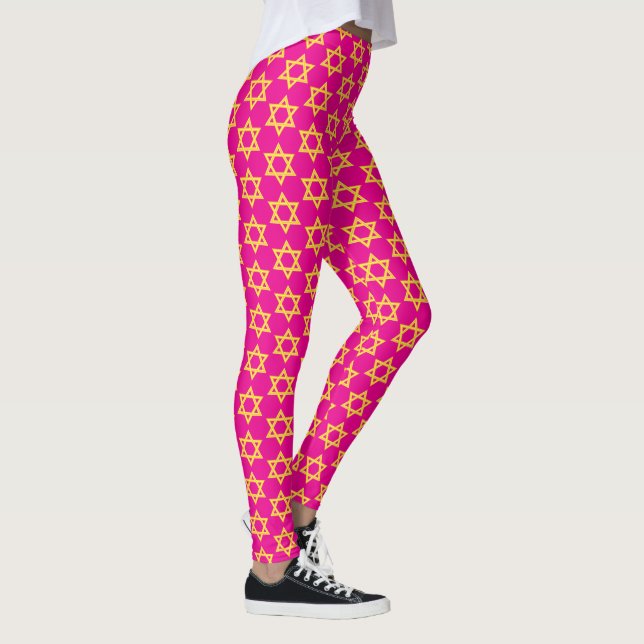 Legging Estrela Amarela de David (Direita)
