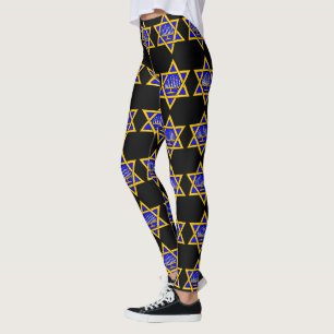 Legging Estrela de David & Menorah