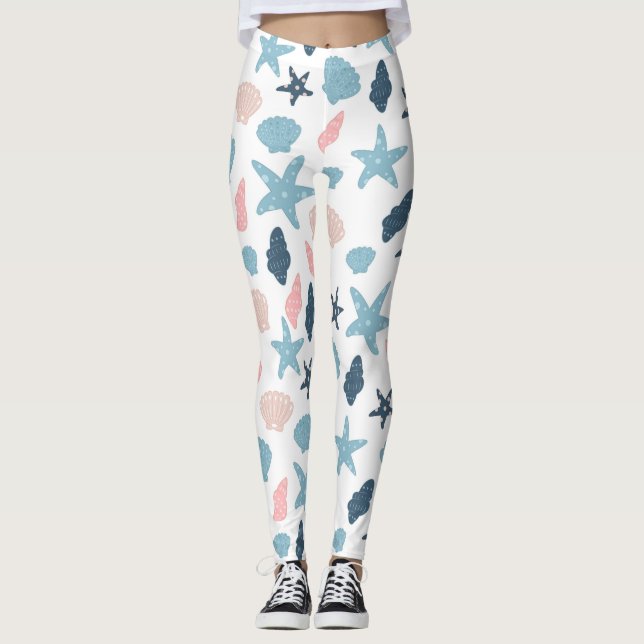 Legging Estrela-do-mar Náutica (Frente)