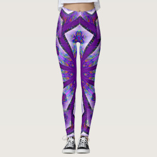 Legging Estrela Psicodélica Roxa...