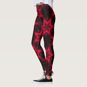 Legging Estrela vermelha vibrante