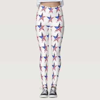 Legging Estrelas Americanas Brilhantes