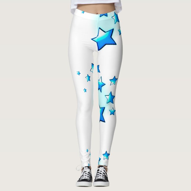 Legging Estrelas Azuis (Frente)
