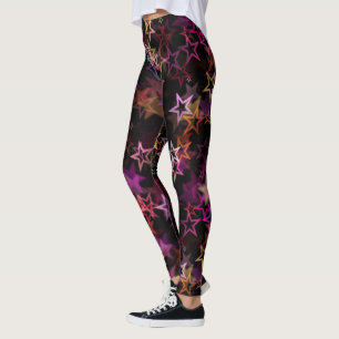 Legging Estrelas Coloridas Dançam Whimsicamente