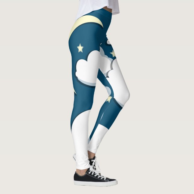 Legging Estrelas da Lua e Nuvens (Direita)