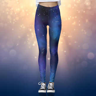Legging Estrelas da Nebulosa Espacial