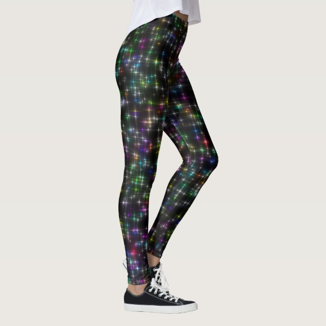 Legging Estrelas de multicores surpreendentes (Direita)