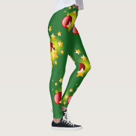 Legging Estrelas de Natal e Calças Espalhadas
