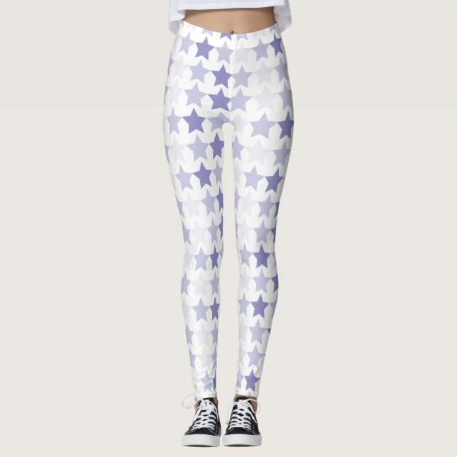 Legging Estrelas de Ombre Azul Patriótica (Frente)
