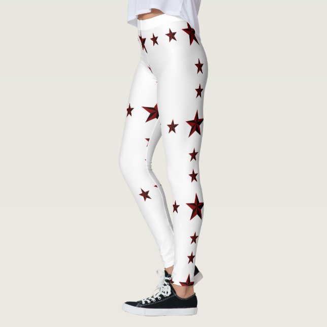 Legging Estrelas Deslumbrantes Impressão Confortável Elást (Esquerda)