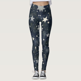Legging Estrelas dispersas Padrão Invisível