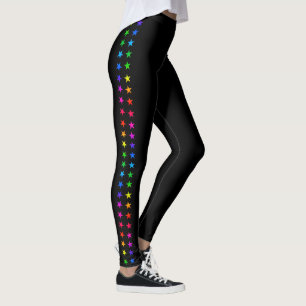 Legging Estrelas do Arco-Íris Correndo Stripes LGBTQ+