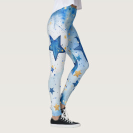 Legging Estrelas do céu azul