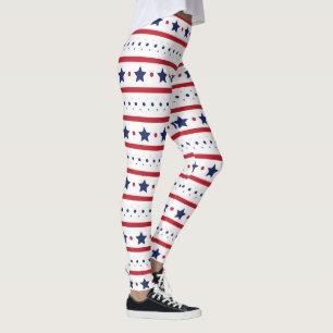 Legging Estrelas e Stripes Patriotas