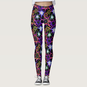 Legging Estrelas em preto.