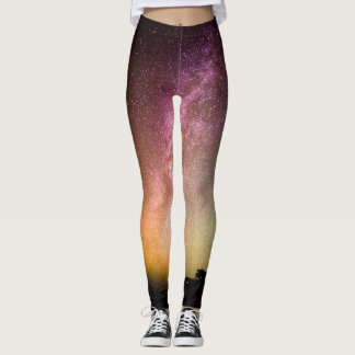Legging Estrelas Espumantes Galáxia Arco-Íris