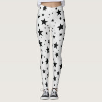 Estrelas Negras em Fundo Branco