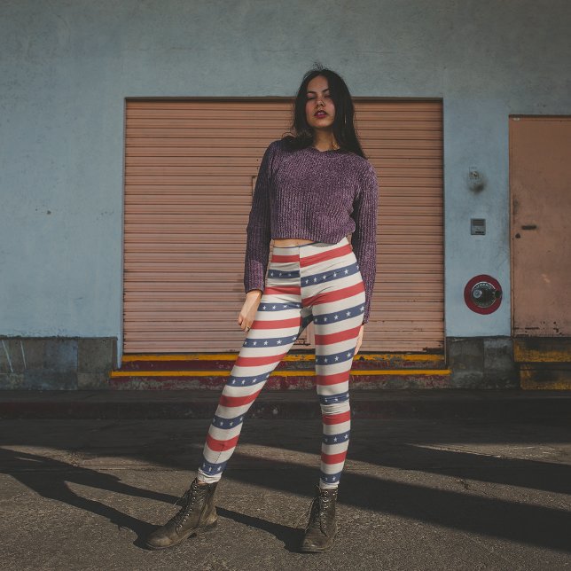 Legging Estrelas Patriotas (Criador carregado)