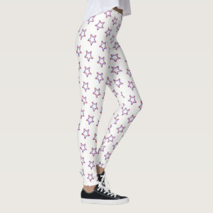 Legging Estrelas patrióticas das caneleiras das mulheres