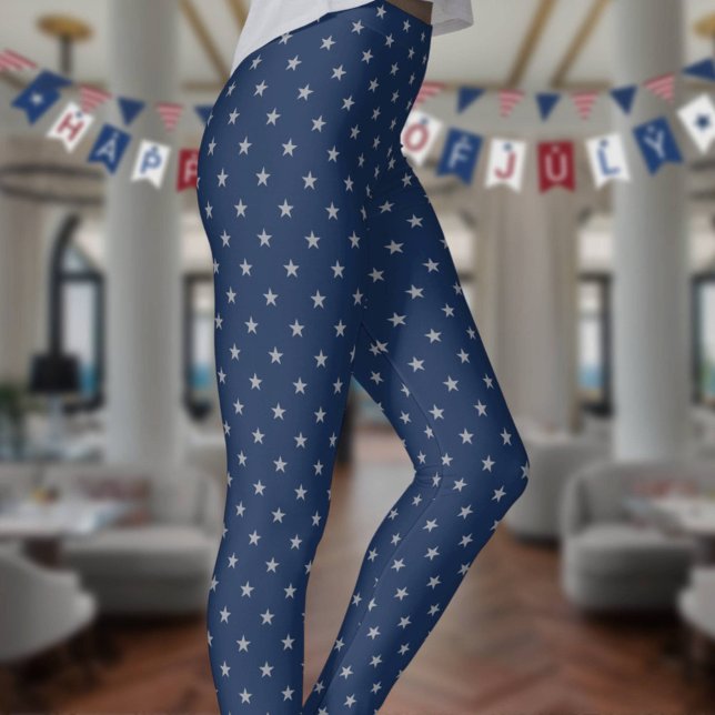 Legging Estrelas Prateadas Americana Estrelas Hashtagas No (Criador carregado)