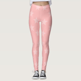 Legging Estrelas Rosa Suaves