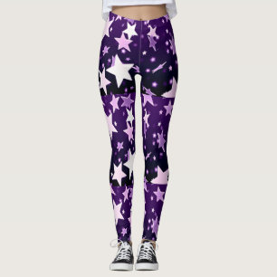 Legging Estrelas roxas