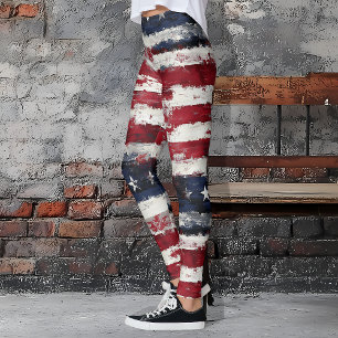 Legging Estrelas Russas e Stripes Patriotas