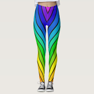 Legging Estrias de arco-íris