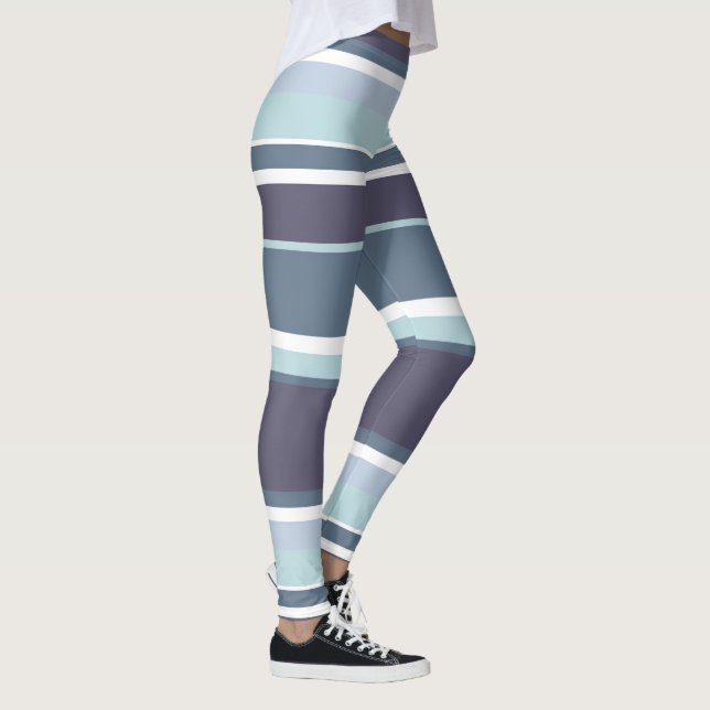 Legging Estrias de cinza azul (Direita)